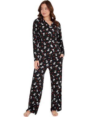 Cute Snoopy Pajamas Set for Women | Long Sleeve Top & Pants Sleepwear Loungewear